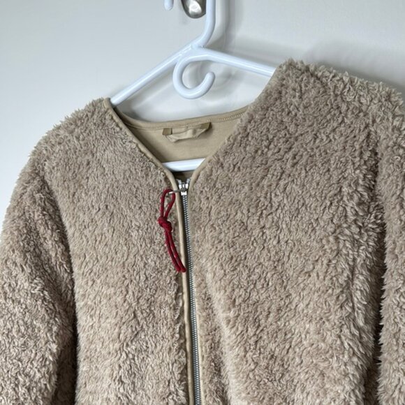 Lululemon Women Oh So Sherpa Full Zip Cozy Beige/Tan Sherpa Jacket Size 12 NWT - Picture 5 of 12